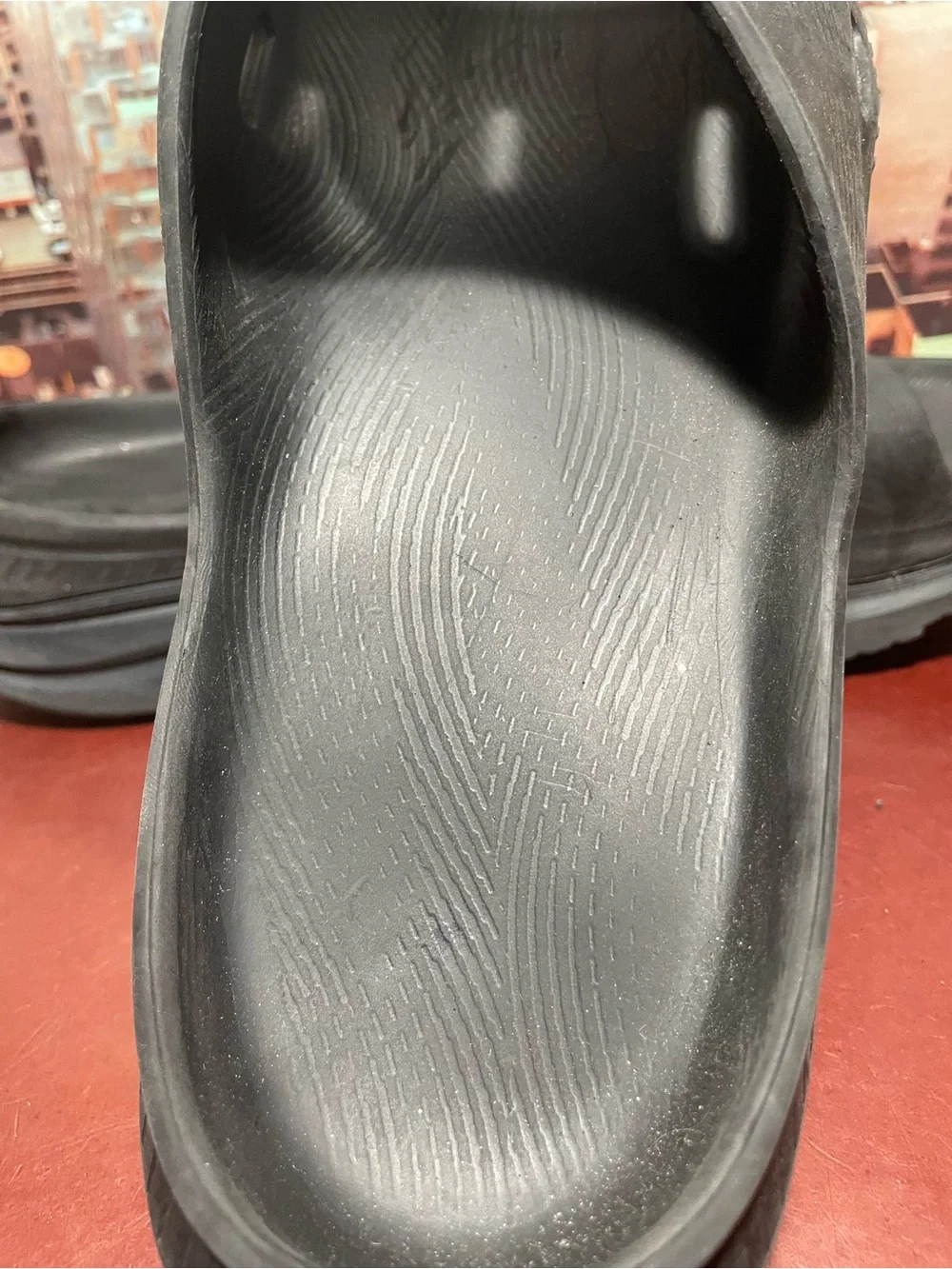 Hoka One One Ora Recovery Slides Mens Size 12 Black Slip On Sandals Comfort Shoe